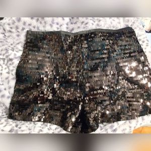 Black Sequin Shorts. Size large. Shein